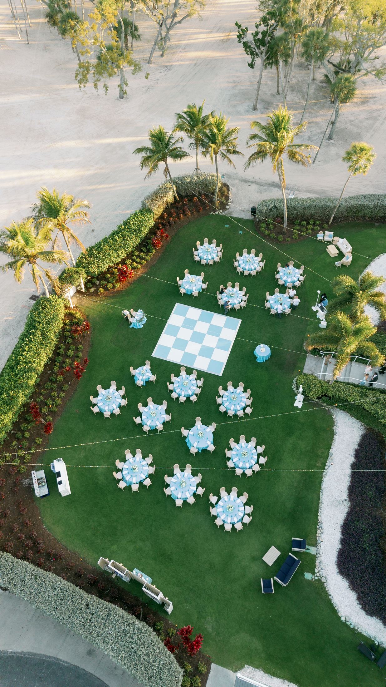 Palacios Events setup at Longboat Key Club