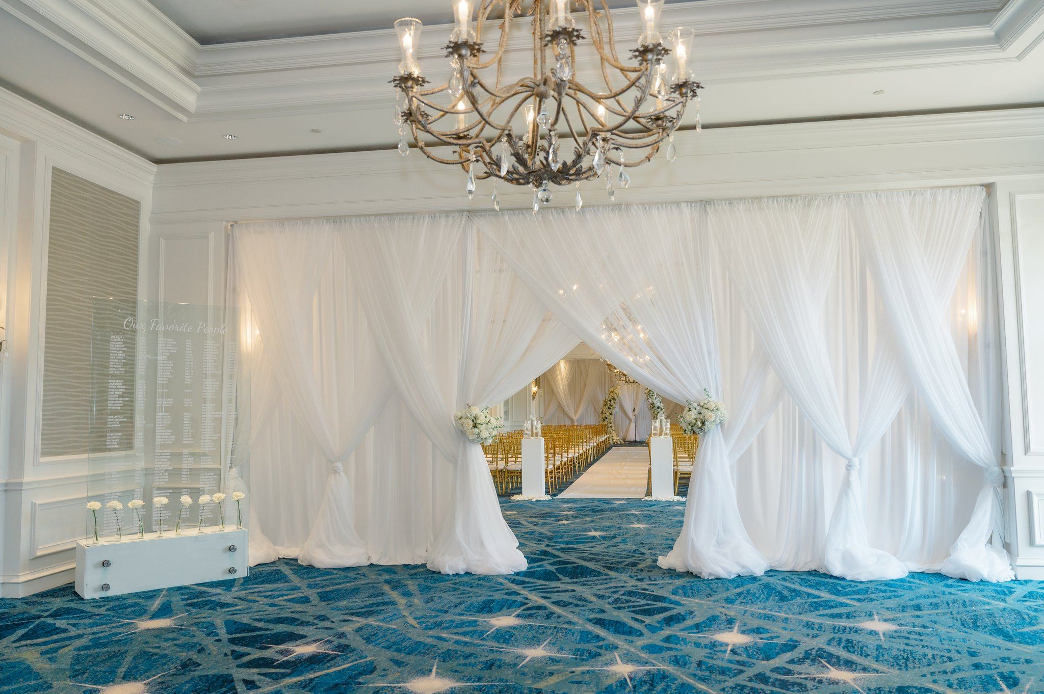 Palacios Events setup at Ritz Carlton